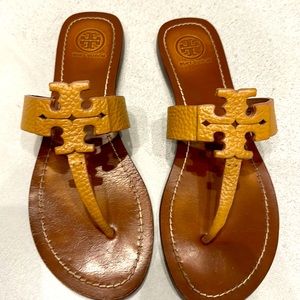 Tory Burch Royal Tan Moore Flat Thong Sandal